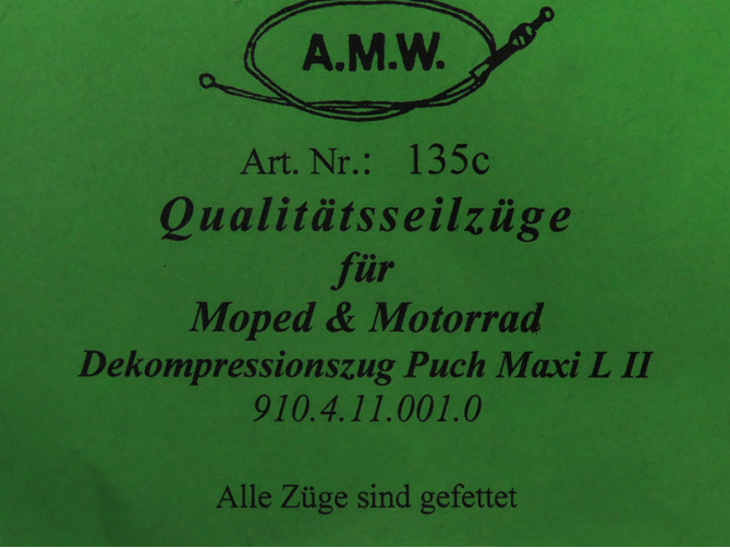 Kabel Puch Maxi L2 decompressiekabel A.M.W. product